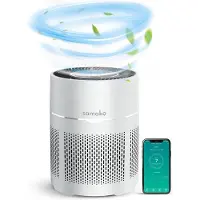 Samako Airflow - Luchtreiniger - Hepa 13 pro filter - Hooikoorts, huisdier allergieën, huisstofmijt - Luchtkwaliteitsindicator - Air purifier- Nederlandse app - Slaapstand