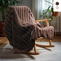 Primaviera Deluxe - Rib Rabbit Fur Plaid - Luxe en Comfort