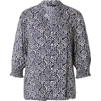 ONLY Blouse 'ONLRaya' nachtblauw / wit