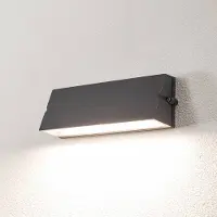 Bega LED-wandlamp buiten 24374, dimbaar, zwart, Aluminium, Modern, LED wandlamp buiten