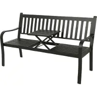 Outdoor Living by Decoris 2-zits Tête-a-tête Xander Zwart 152 X 90 X 62 Cm