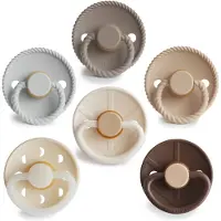 Frigg - 6-Pack Pacifiers - Earthy Wonder - Size 2