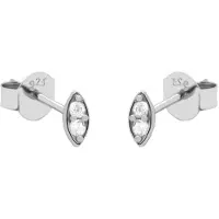 Karma Oorbellen Zirconia Eye | Zilver