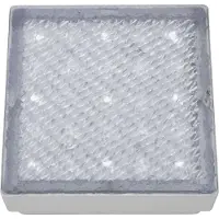 Searchlight Grondspot inbouwlamp Walkover, IP68 8x8cm Walkover, helder / transparant, Kunststof, Modern, LED inbouwspot