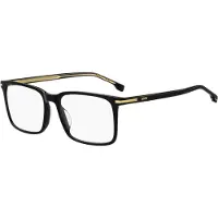 HUGO BOSS BOSS 1753/G 55/17/145 Zwarte Acetaat monturen MAN BOSS 1753/G