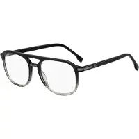 HUGO BOSS BOSS 1755 53/17/145 Zwart gestreepte grijze Acetaat monturen MAN BOSS 1755