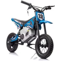 Leantoys Elektrische auto, batterijauto, motocrossfiets, model A9901, blauw