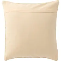 J-Line Kussen breeze strepen gerecycleerd katoen creme/zalm