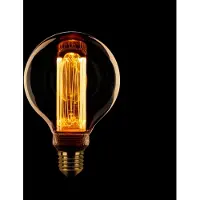 Expo ETH Globe 80mm kooldraad LED 4w E27 240v 1800k 3 stappen dimbaar amber/goud 200L + M.