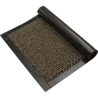 JYG Deurmat Loper ENTER beige 90x550cm - drooglooploper - antislip - ingangloper - traploper - 4 zijden stootrand