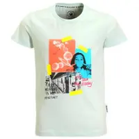 Me & My Monkey T-shirt met printopdruk lichtblauw Meisjes Katoen Ronde hals - maat 98/104