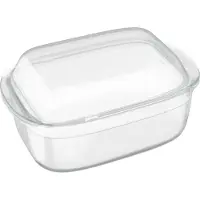 Relaxdays Braadpan, Gerechten voor gratineren, Transparant