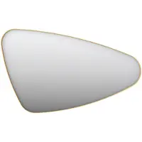 Ink Spiegel Organisch SP23 80x50 cm Met Verlichting en Spiegelverwarming Rechts Mat Goud