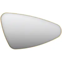 Ink Spiegel Organisch SP23 100x60 cm Met Verlichting en Spiegelverwarming Rechts Mat Goud