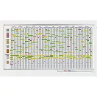 Legamaster Professional 75 Personen Jaarplanner Magnetisch 200 (B) x 100 (H) cm Aluminium Wit