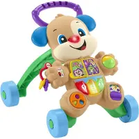 Fisher Price Dog Walker Goud 6 Months Kinderen