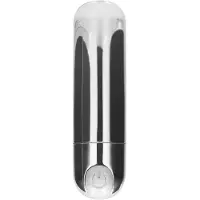 Be Good Tonight by Shots - 10 Speed Rechargeable Bullet - Silver
