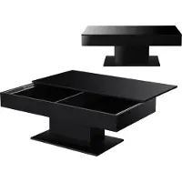 En.casa Salontafel Lünen met opbergruimte 110x60x40 cm zwart