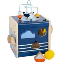 Small Foot Design - Houten Activiteitenkubus Oceaan