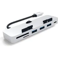 Satechi USB-C Hub Aluminium Clamp Pro zilver - ST-TCIMHS