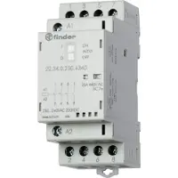 Finder 22.34.0.024.4640 Contactor 2x NO, 2x NC 24 V/DC, 24 V/AC 25 A 1 stuk(s)