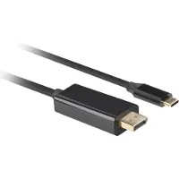 Lanberg Adapter USB C naar DisplayPort Lanberg CA-CMDP-10CU-0005-BK Zwart 500 cm 50 cm