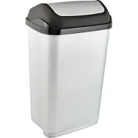 Keeeper Swing Bin Swantje Vuilbak 39x29x66 - 50 L Lichtgrijs 10308