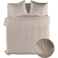 Yellow Suites Dekbedovertrek Percale-Katoen - Beige 140 x 200/220 cm