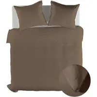 Yellow Suites Dekbedovertrek Lyocell - Plaza Taupe 240 x 200/220 cm