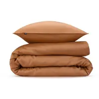 Zo! Home Satinado Cognac Brown - 100% Katoen-Satijn - 240 x 220/220 cm