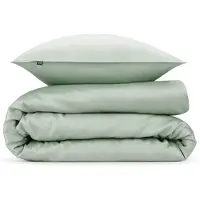 Zo! Home Satinado Foam Green - 100% Katoen-Satijn - 200 x 200/220 cm