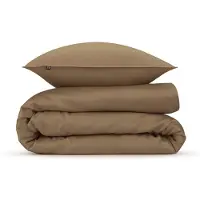 Zo! Home Dekbedovertrek Satinado Real Taupe - 100% Katoen-Satijn - 240 x 200/220 cm