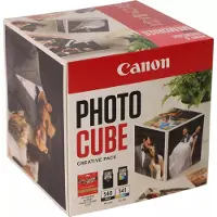Canon Inkt, Inkt/5x5 fotopapier PP-201 40vel+ (M, BK, C, Y)