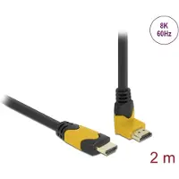 DeLOCK HDMI kabel - 90° haaks naar beneden - versie 2.1 (8K 60Hz + HDR) - 2 meter