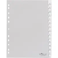 Durable A - Z Alfabetische tabbladen A4 Grijs 15 tabs PP (Polypropeen) 11 Gaten 6442