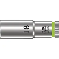 Wera 8790 HMC Deep Hand- en Machinedop met 1/2"-aandrijving, 18 x 83 mm - 05004558001
