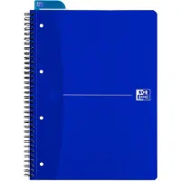 Oxford Office Essentials Notitieboek A4+ Geruit Spiraal gebonden Geperforeerd 140 Pagina's 70 Vellen