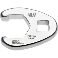 Bgs Hanenpoot sleutel met binnenvierkant 12,5 mm (1/2") SW 30 mm - 1757-30