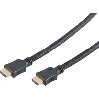 Shiverpeaks HDMI A-St./HDMI A-St. verg HEAC sw Nylon Mantel 2m