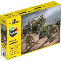 Heller Modelbouwpakket Diorama - 35326 Laffly Truck - Military Diorama Dunkerque - Starter Kit Plastic - 1:35 - Modelbouw