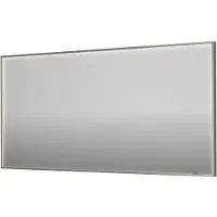 Ink Spiegel sp19 160x4x80 cm incl. Direct led-verlichting rondom en spiegelverwarming geborsteld rvs