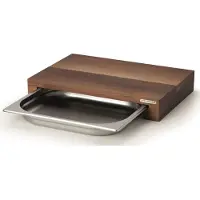 Continenta Snijplank walnoot met 1 bak 27x39 cm
