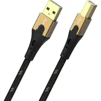 OEHLBACH D1C9543 USB-kabel USB 2.0 USB-A stekker, USB-B stekker 3.00 m Zwart/goud