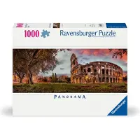 Ravensburger Panorama Puzzel: "Het Geheim van de Zon", met afbeelding van het Colosseum, Italië. 1000 stukjes