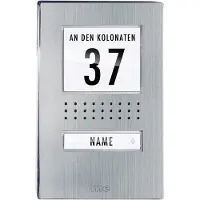M-E MODERN-ELECTRONICS Deurintercom, bedraad, buitenunit, model ADV 110.1 EG, geschikt voor eengezinswoningen, roestvrij staal (ADV 110.1 EG)