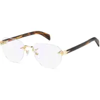 David Beckham DB 7145 54/20/145 Gouden bruin hoorn Metalen monturen MAN DB 7145