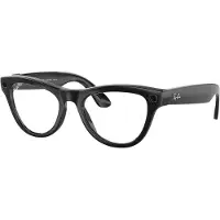 Ray Ban : Meta Skyler Gen1 AI-bril - Transitions Cerulean Blue - Glanzend Zwart