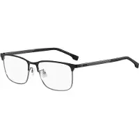HUGO BOSS BOSS 1802/F 55/17/145 Matte zwarte donkere ruthenium metalen monturen MAN BOSS 1802/F