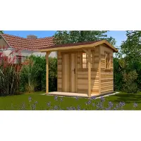 Weka Tuinhuis Met Overkapping 820 Gr1 174x242cm