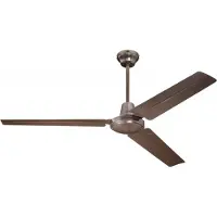 WESTINGHOUSE Plafondventilator Industrial bruin, stil, 142 cm - , Industrial, Roestbruin, Woonkamer, Metaal, Modern